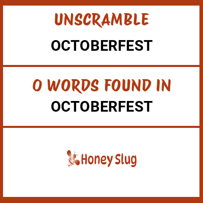 Unscramble octoberfest