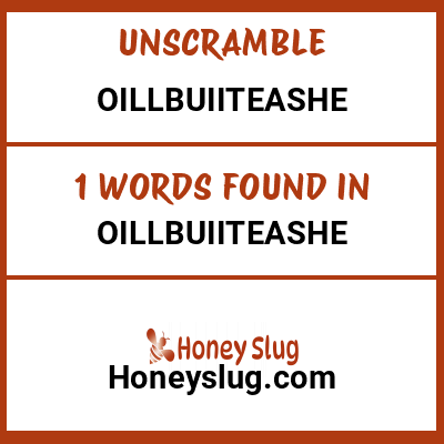 Unscramble oillbuiiteashe