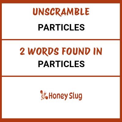 Unscramble particles