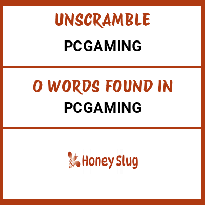 Unscramble pcgaming