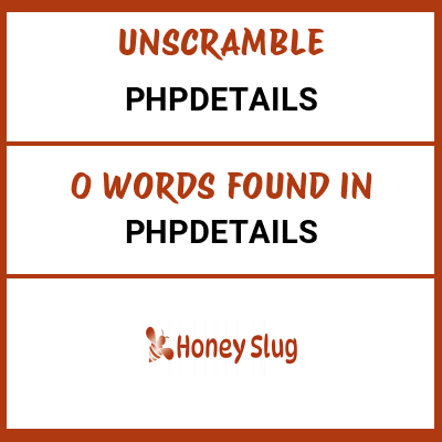 Unscramble phpdetails