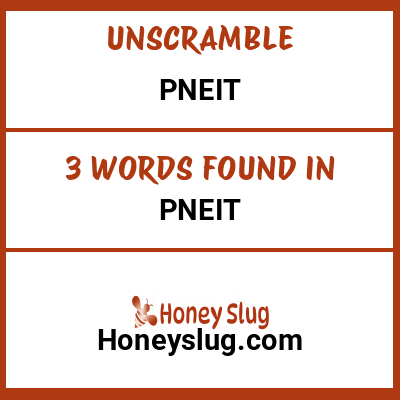 Unscramble pneit