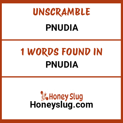 Unscramble pnudia