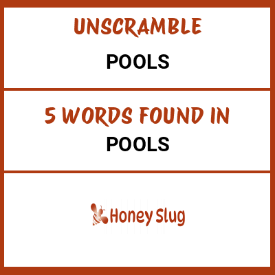 Unscramble pools