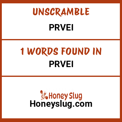 Unscramble prvei