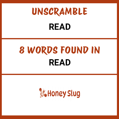 Unscramble read