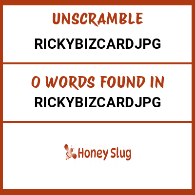 Unscramble rickybizcardjpg