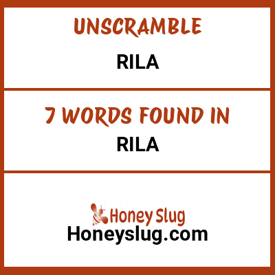 Unscramble rila