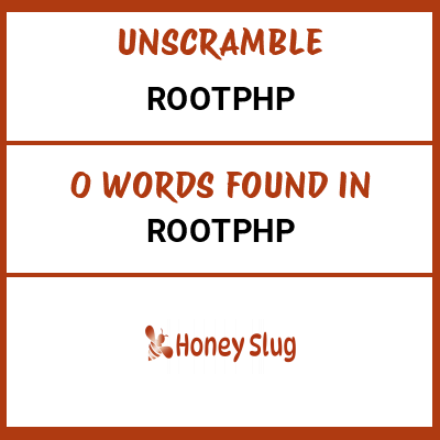 Unscramble rootphp