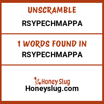 Unscramble rsypechmappa