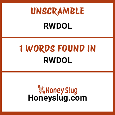 Unscramble rwdol