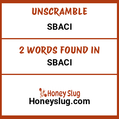 Unscramble sbaci