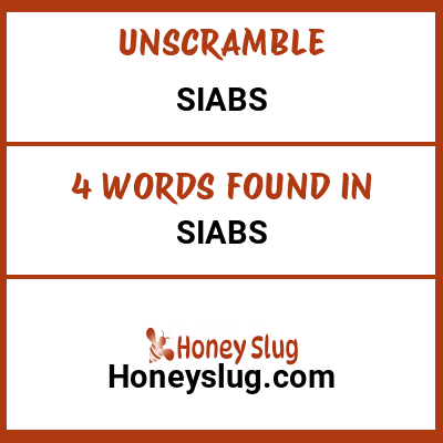 Unscramble siabs