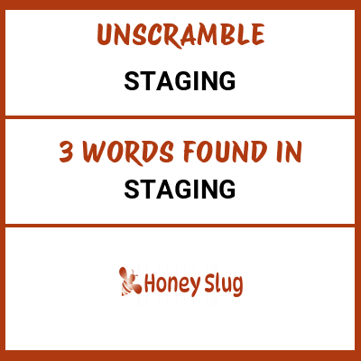 Unscramble staging