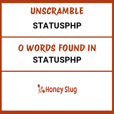 Unscramble statusphp