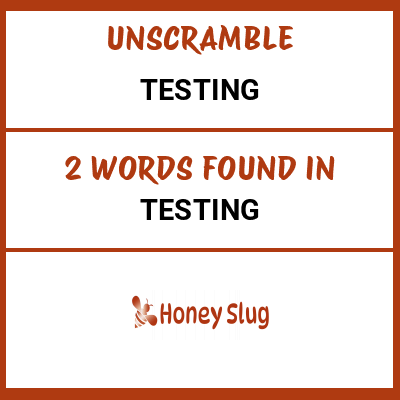 Unscramble testing