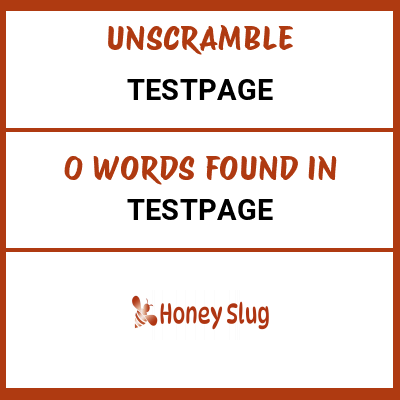 Unscramble testpage