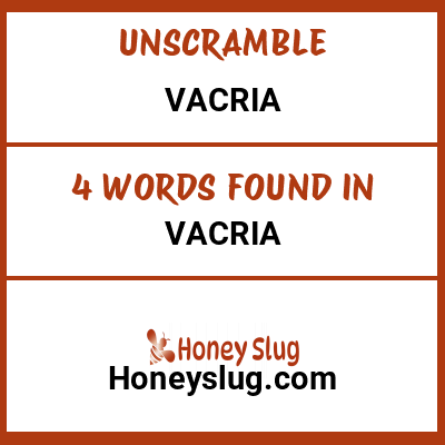 Unscramble vacria