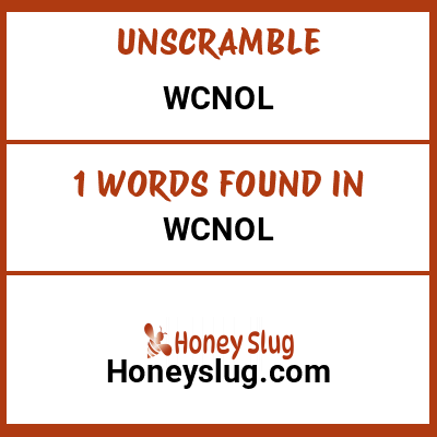 Unscramble wcnol