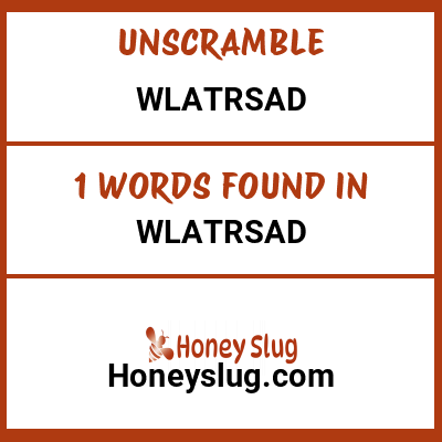 Unscramble wlatrsad