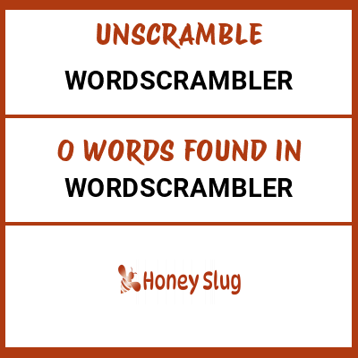 Unscramble wordscrambler